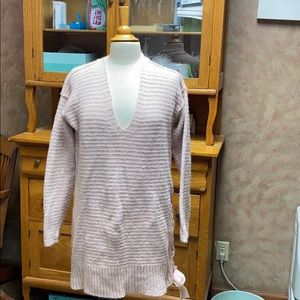 Free people pink long sweater